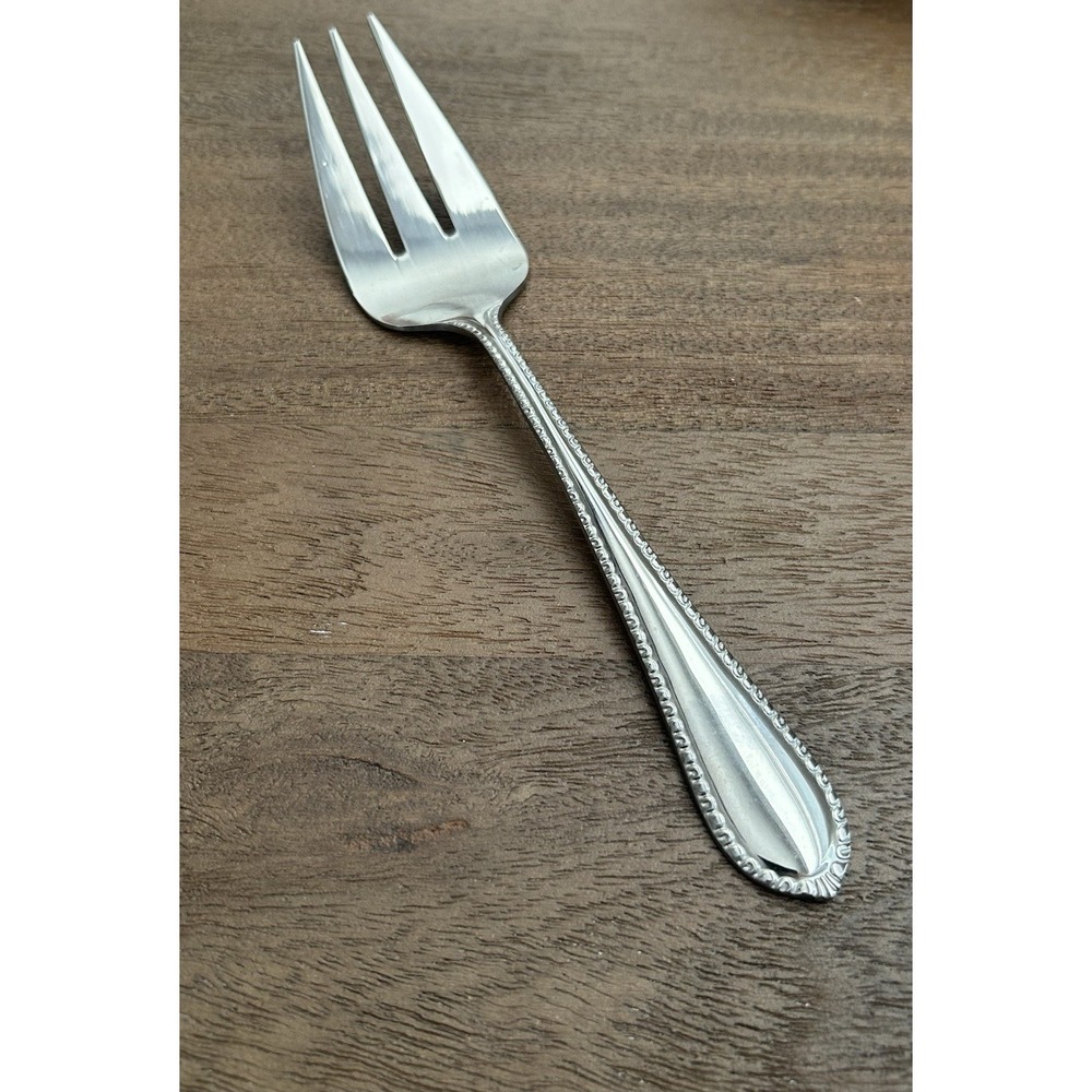 Reed & Barton Englefield Medium Cold‎ Meat Serving Fork Stainless Glossy 8.75"